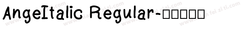 AngeItalic Regular字体转换